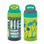 Surfboards and Palm Trees Kids Leak Proof Water Bottles with Push Button Lid and Spout - 16 ounce