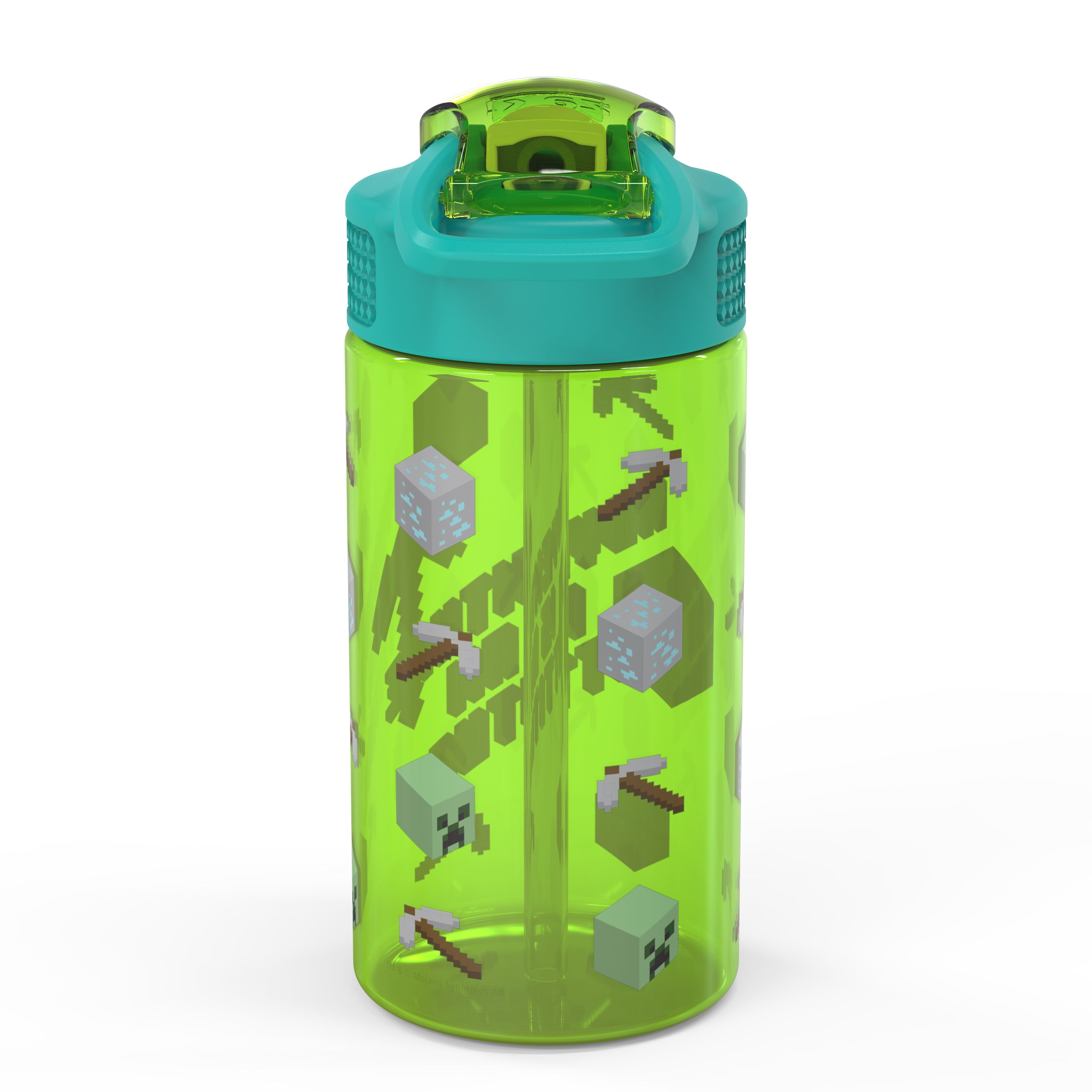 Minecraft Stainless Steel Water Bottle Red/Green - Zak Designs 19 oz