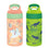 Unicorn and Dinosaurs Kids Leak Proof Water Bottles with Push Button Lid and Spout - 16 ounce