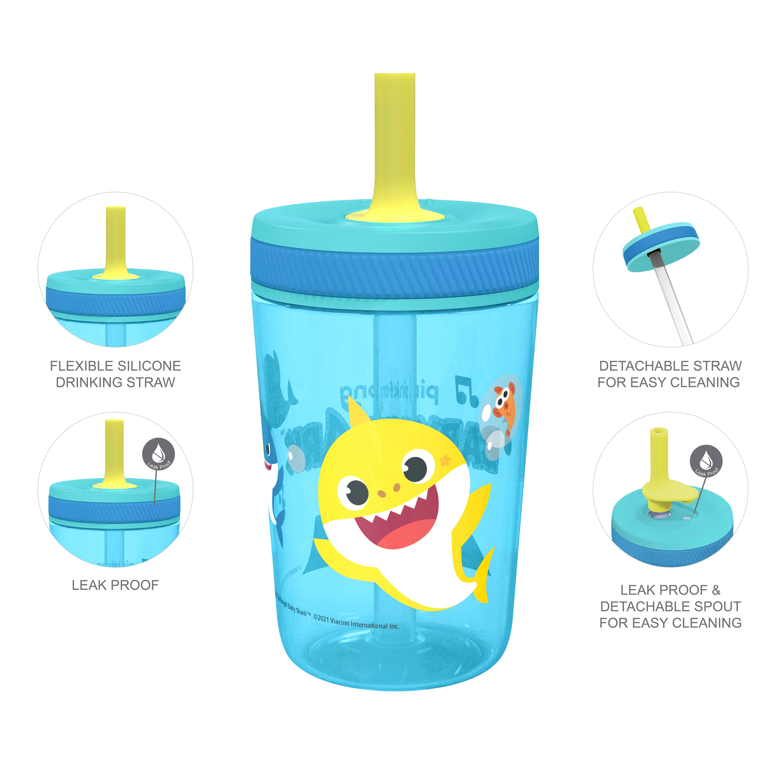 Shark Family Kids Water Bottle, Kids Sippy Cup, Toddler Water