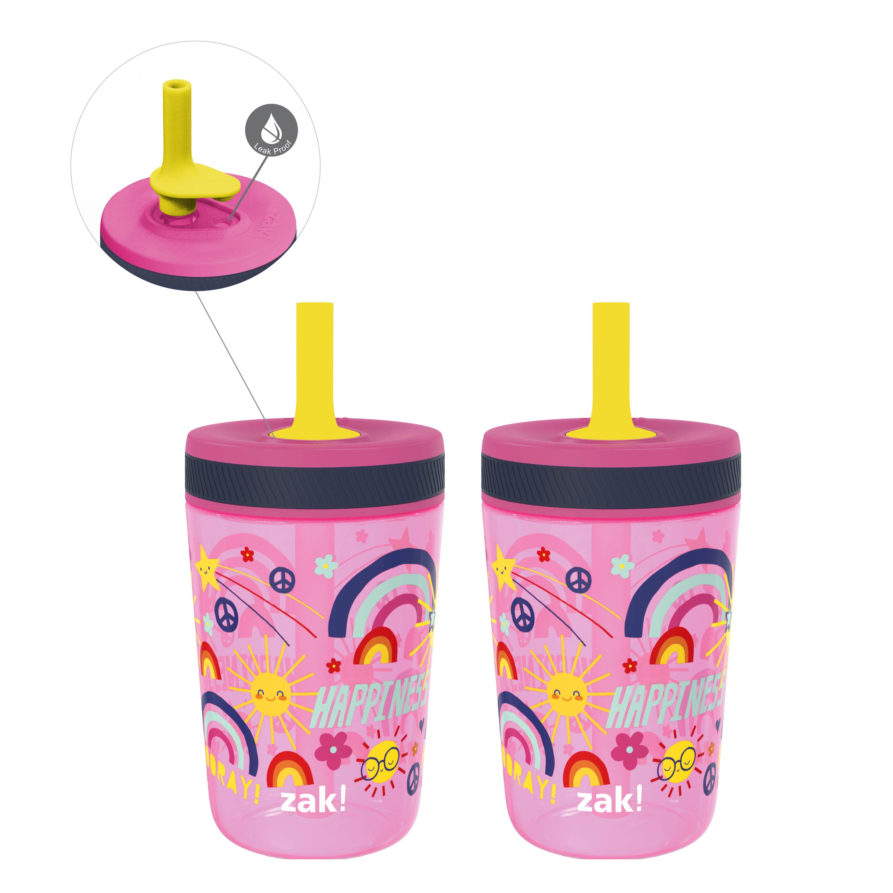 Starpower Kelso Kids Leak Proof Tumbler with Lid and Straw - 15 Ounces — zak .com