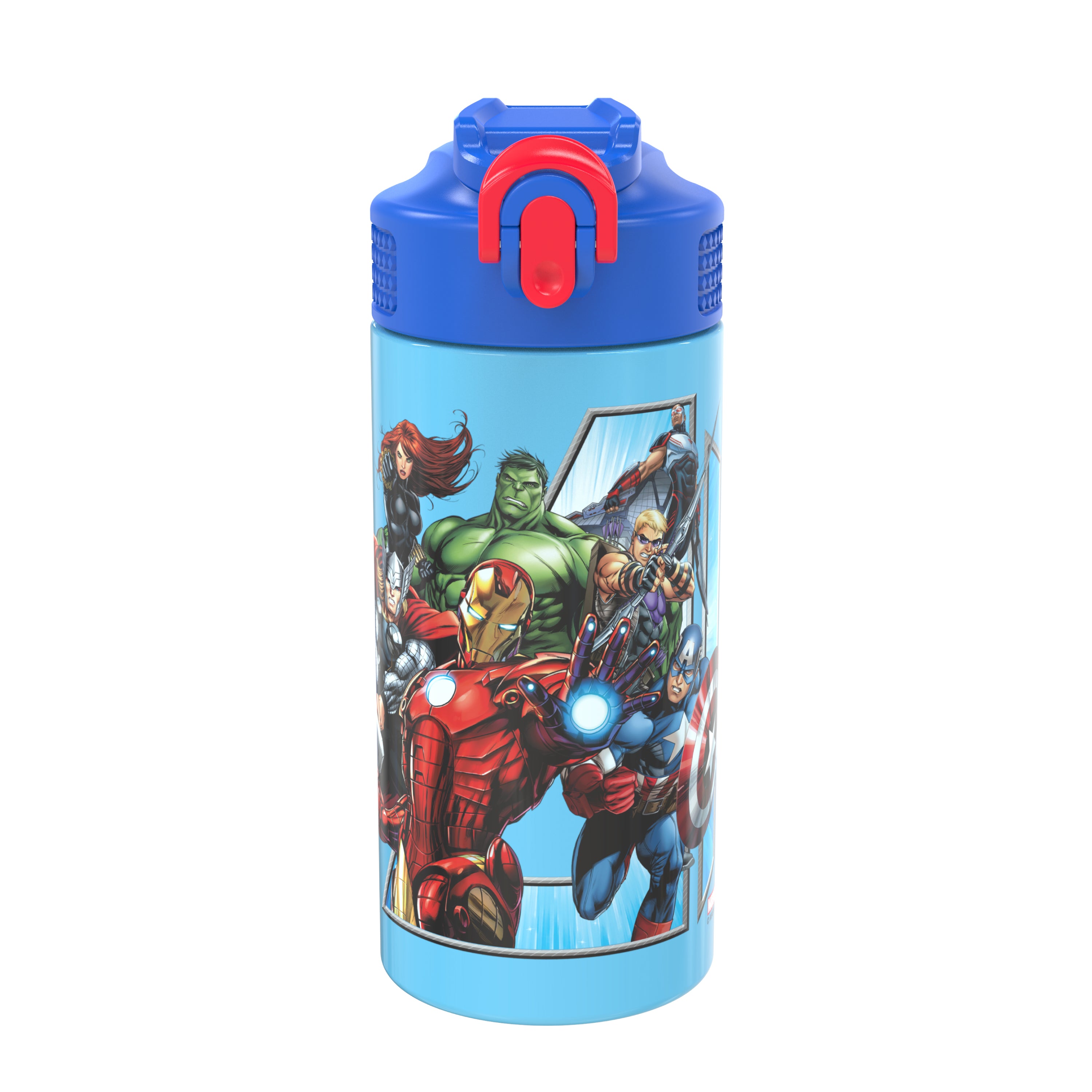 Iron Man Flip-Top Double-Wall Water Bottle
