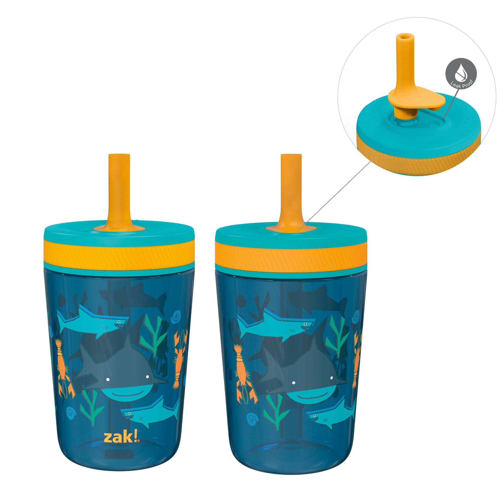 Underwater Ocean Kelso Kids Leak Proof Tumbler with Lid and Straw