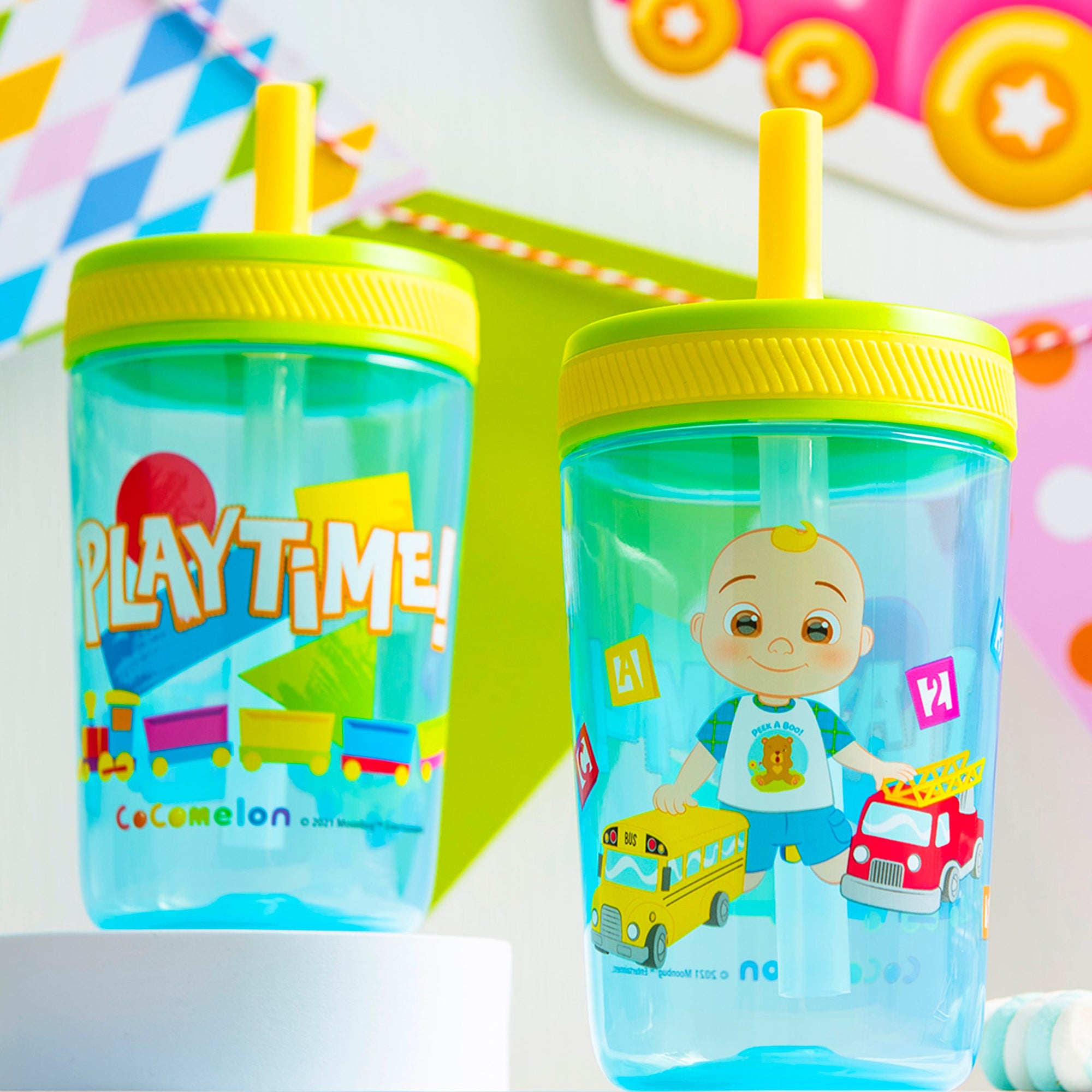 CoComelon Kelso Kids Leak Proof Tumbler with Lid and Straw