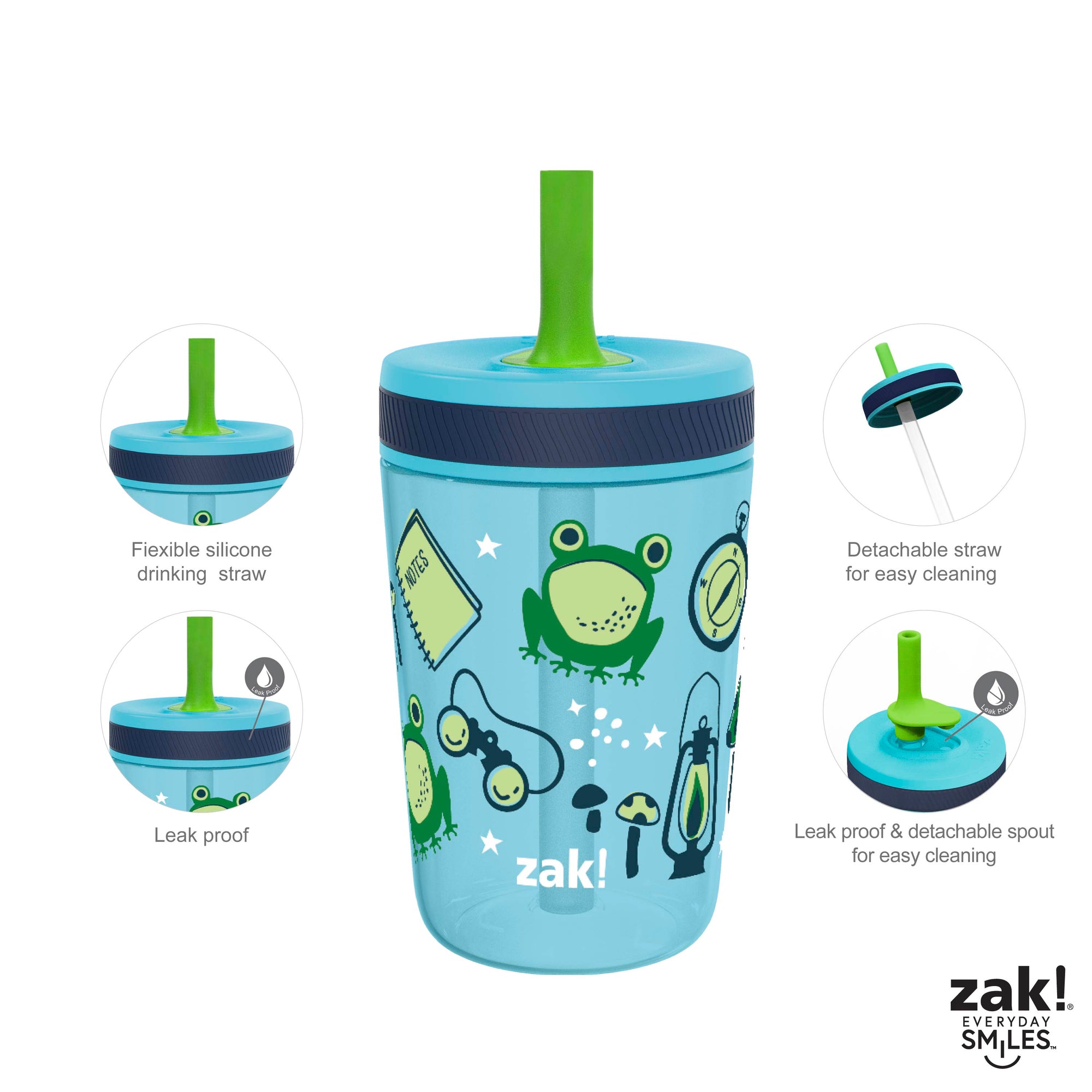 Campout Kelso Kids Leak Proof Tumbler with Lid and Straw