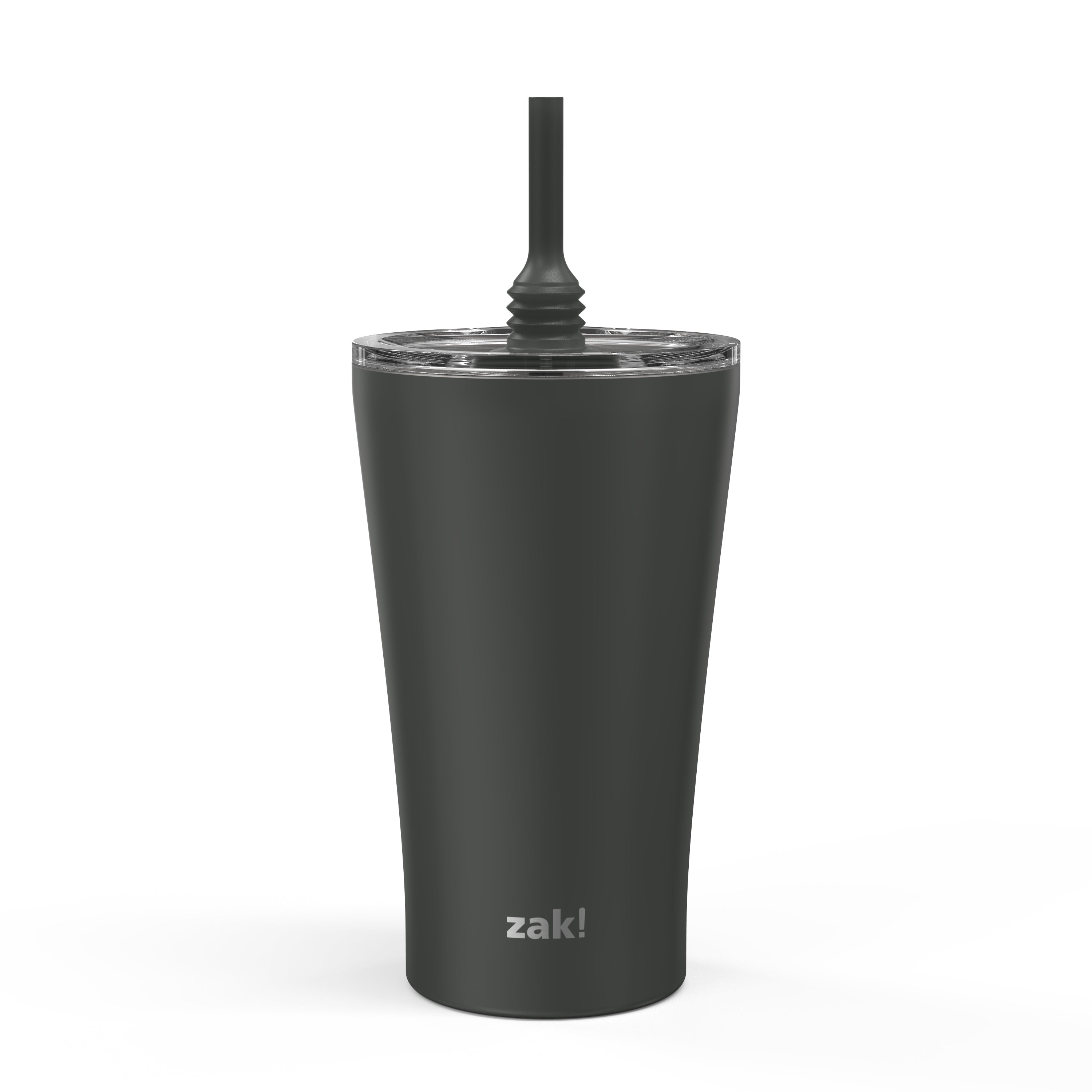 Alfalfa Vacuum Insulated Stainless Steel Straw Tumbler - Black, 20 Ounce
