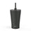 Alfalfa Vacuum Insulated Stainless Steel Straw Tumbler - Black, 20 Ounce