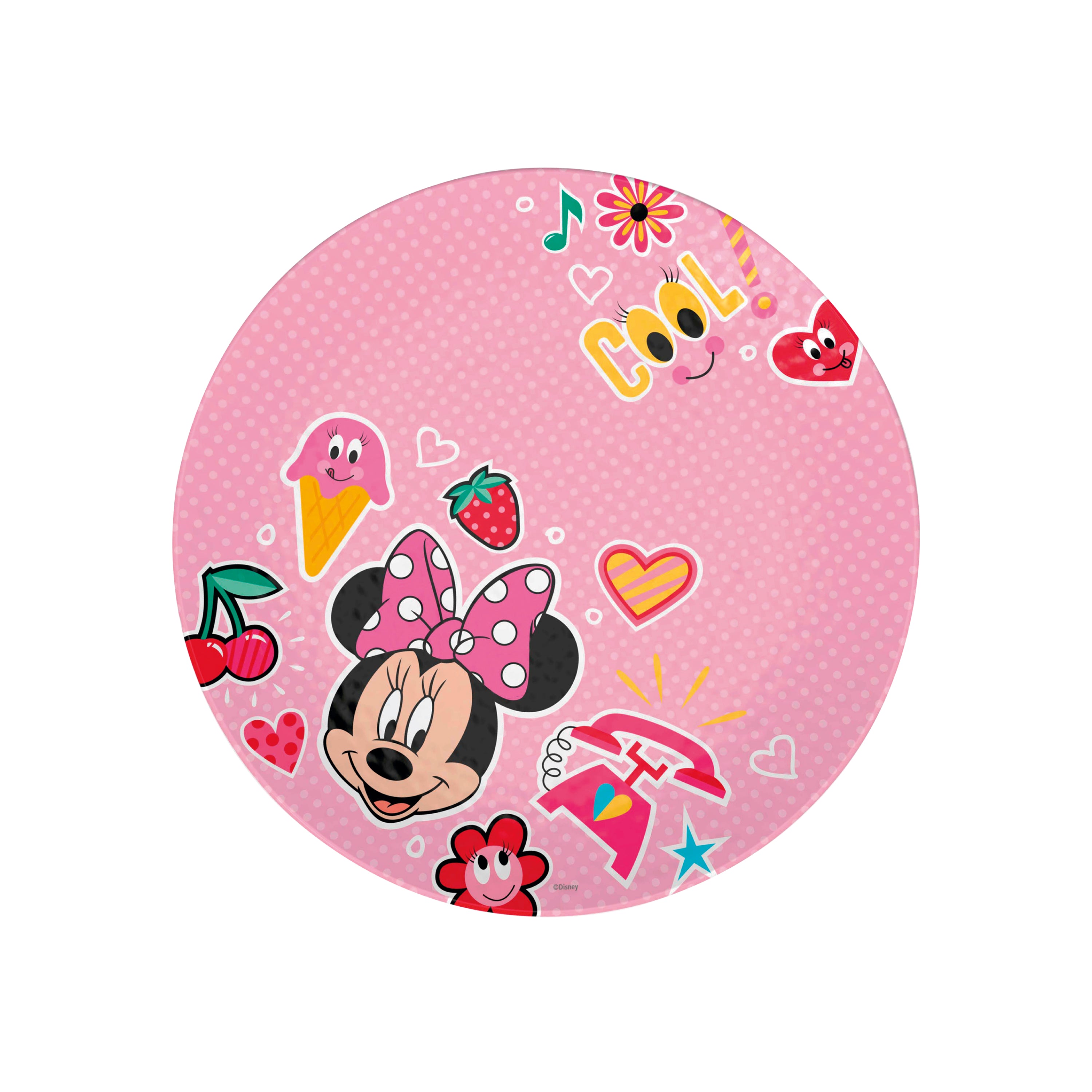 Disney Minnie Mouse Kids Embossed Plate, Bowl and Tumbler Set
