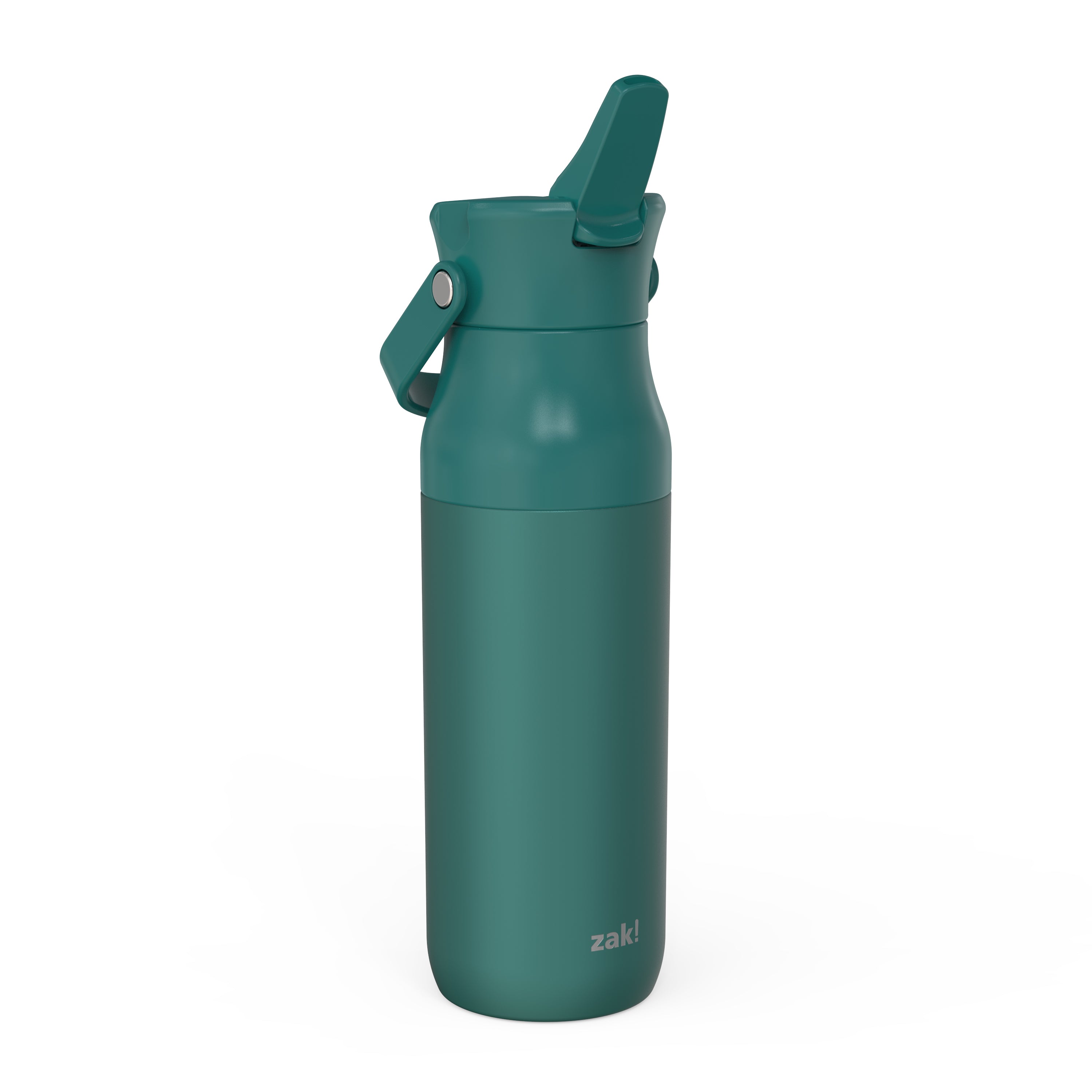 Harmony Recycled Stainless Steel Insulated Water Bottle with Flip-Up Straw Spout - Emerald, 32 ounces