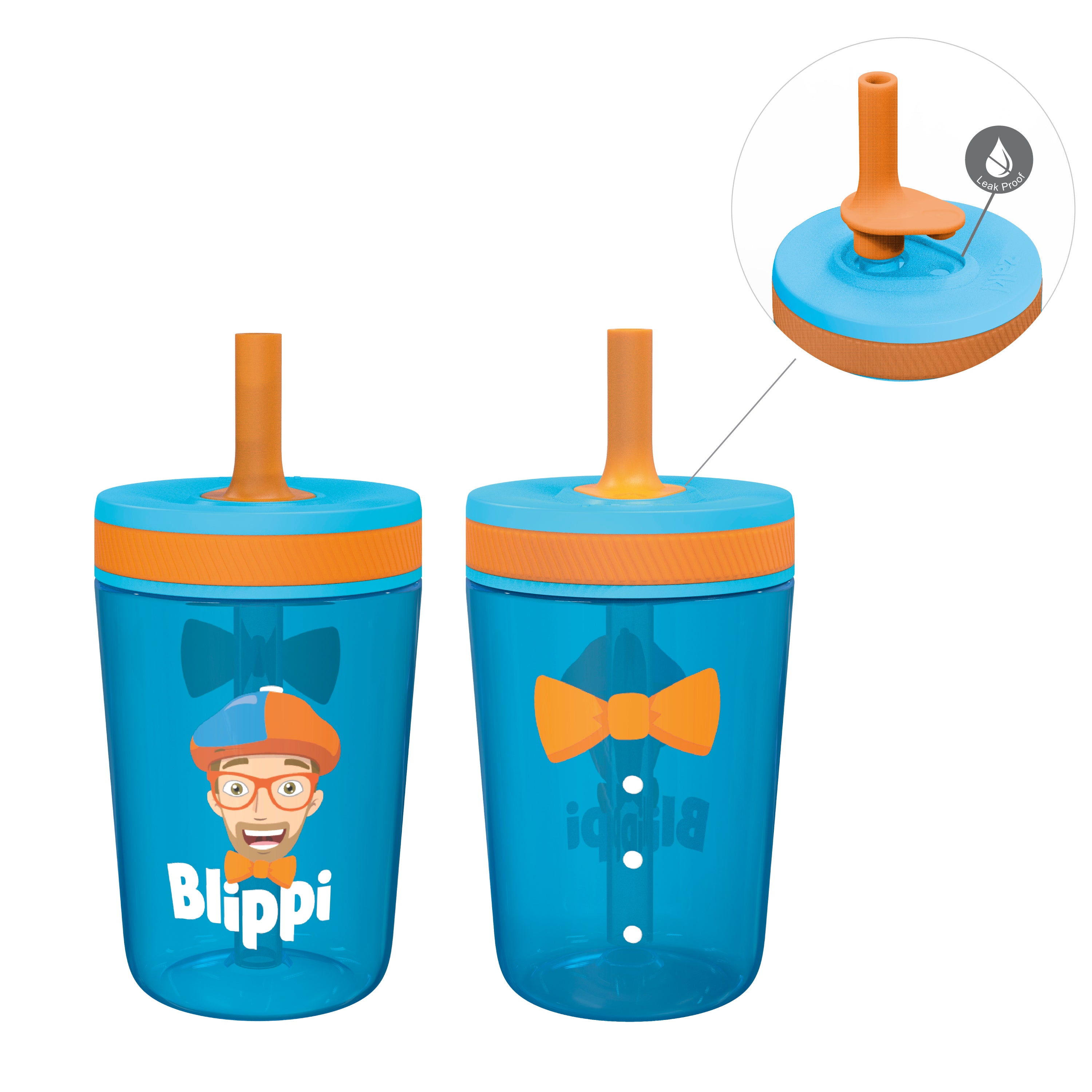 Blippi Kelso Kids Leak Proof Tumbler with Lid and Straw