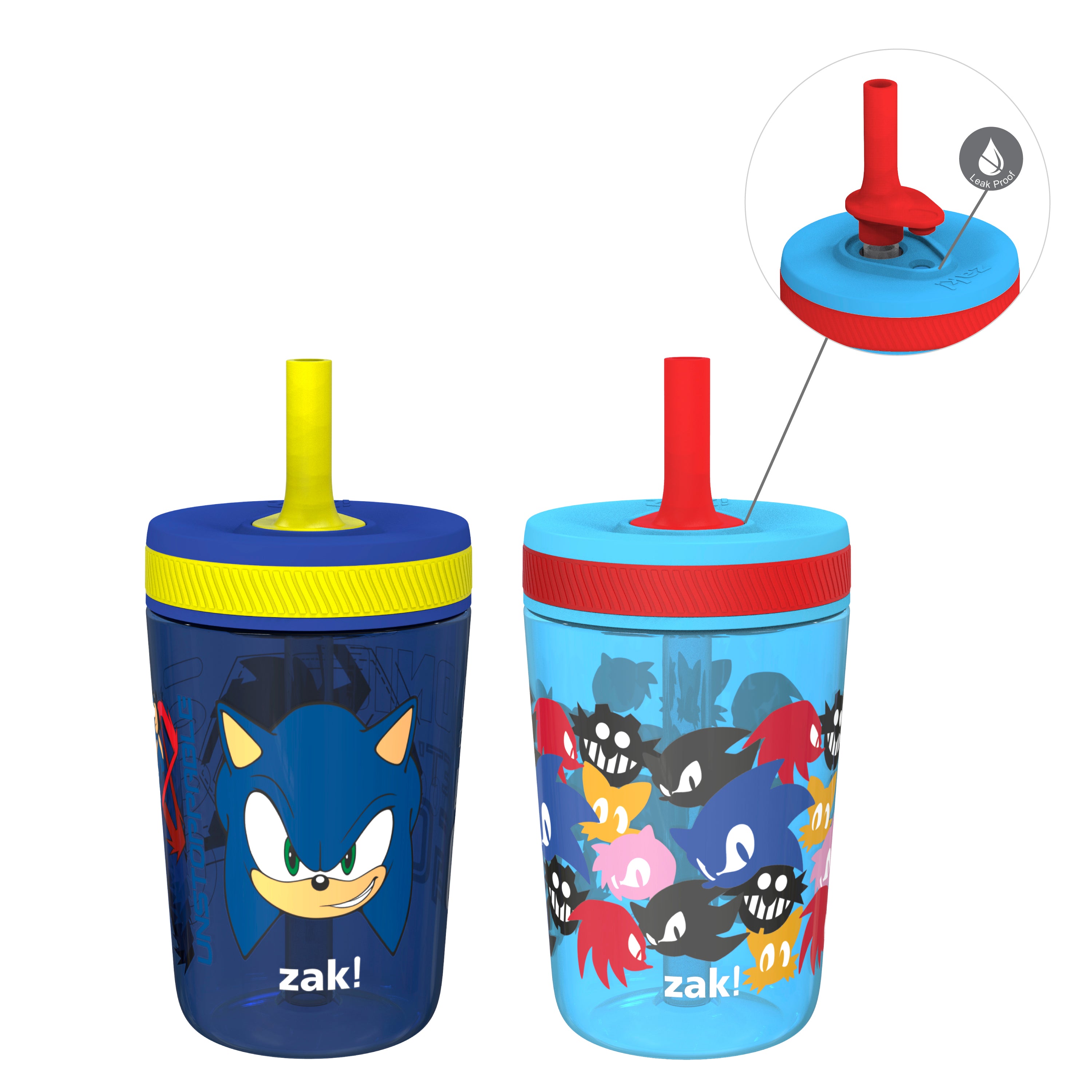 Sonic the Hedgehog Kelso Kids Leak Proof Tumbler with Lid and Straw - 15 Ounces